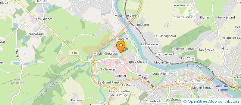 localisation de l'entreprise GROUPE ALMA CONCEPT à AIXE-SUR-VIENNE