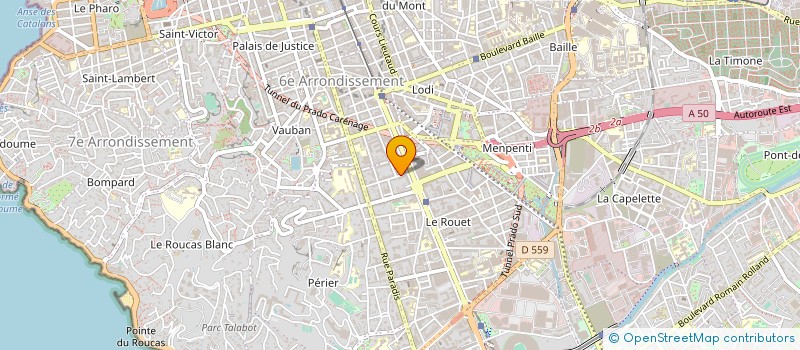 localisation de l'entreprise GROUPE ALPHA LOGIC à MARSEILLE