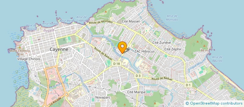 localisation de l'entreprise GROUPE AMAZONE ASSISTANCE  CAYENNE