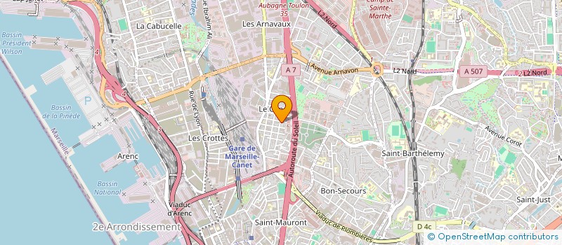 localisation de l'entreprise GROUPE AMICAL DU CANET  MARSEILLE