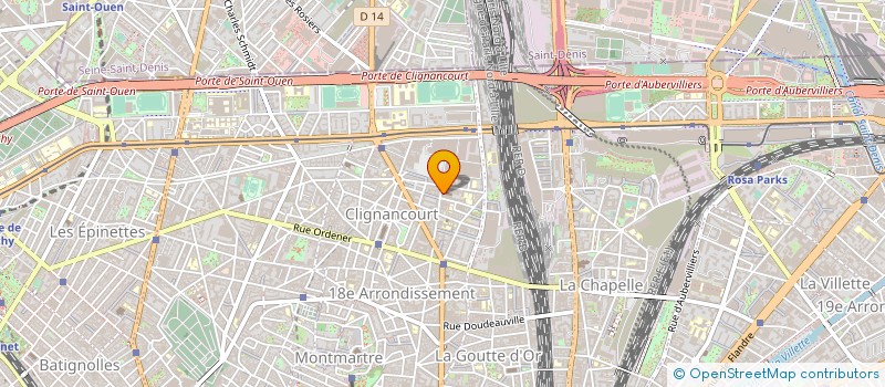 localisation de l'entreprise GROUPE AMICAL SPORTIF CLIGNANCOURT à PARIS