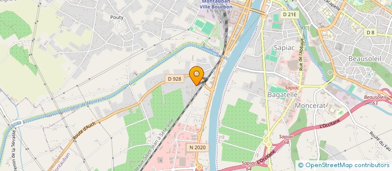 localisation de l'entreprise GROUPE AMICAL SPORTIF ET CULTUREL  MONTAUBAN