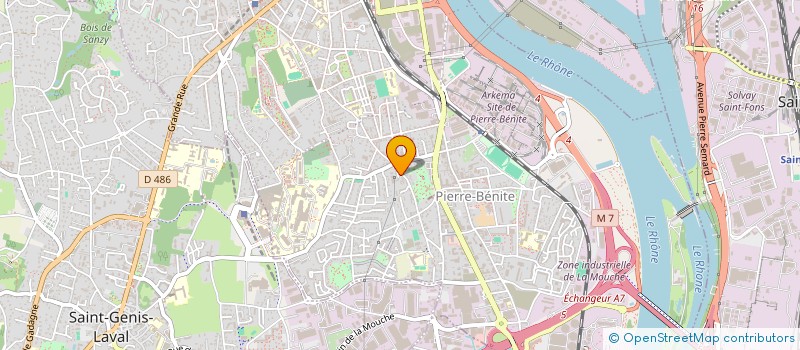 localisation de l'entreprise GROUPE ANC DEVELOPPEMENT  OULLINS-PIERRE-BENITE