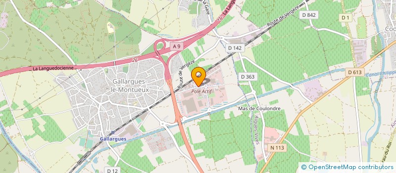 localisation de l'entreprise GROUPE ANDINE  GALLARGUES-LE-MONTUEUX