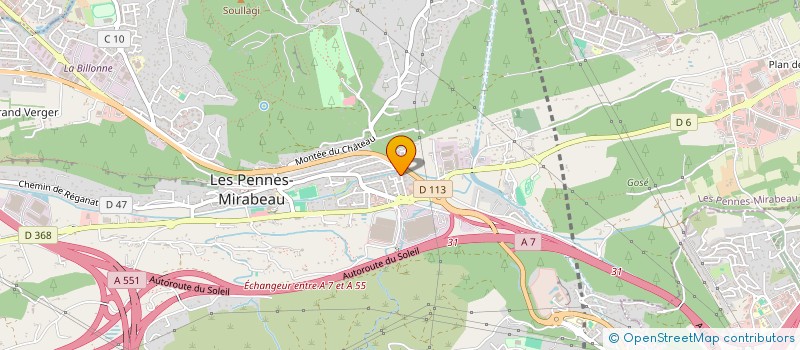 localisation de l'entreprise GROUPE ANIMAT INSERT HANDICAPES à LES PENNES-MIRABEAU