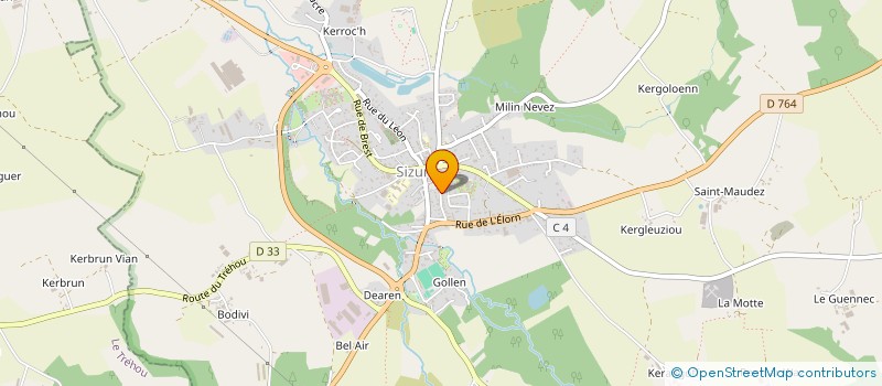 localisation de l'entreprise GROUPE ANIMATION ET LOISIRS MILIEU RURAL  SIZUN