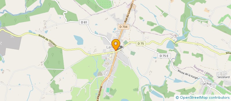 localisation de l'entreprise GROUPE ANIMATION HARMONIE DU PUY DE LANOUAILLE  LANOUAILLE