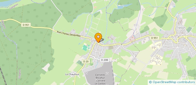 localisation de l'entreprise GROUPE ANIMATION TRELONAISE  TRELON