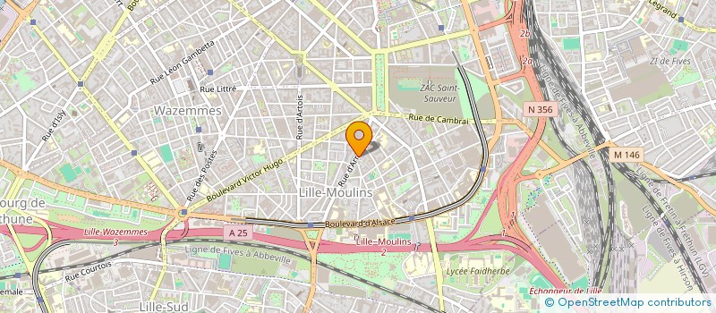 localisation de l'entreprise GROUPE ANONYME à LILLE