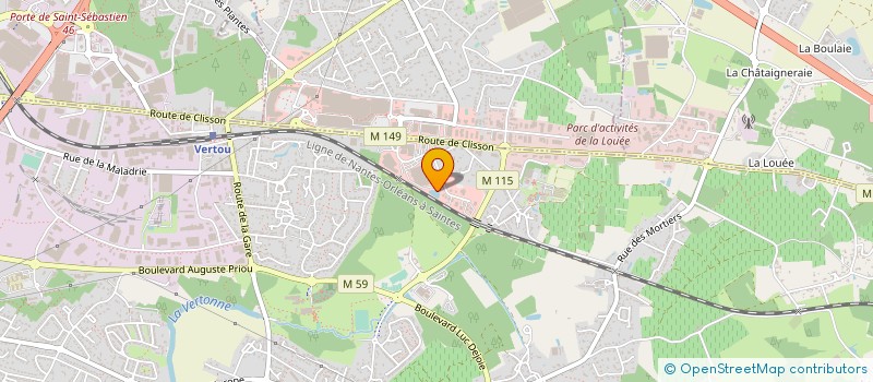 localisation de l'entreprise GROUPE ANPHI GESTION à VERTOU