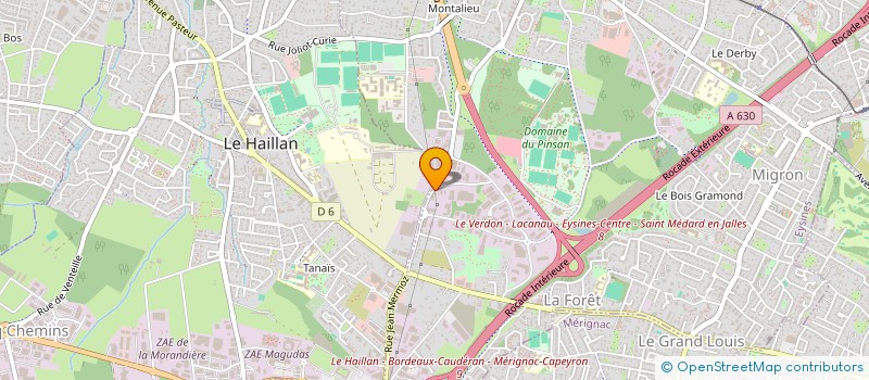 localisation de l'entreprise GROUPE ANTHONY MANIEU  EYSINES