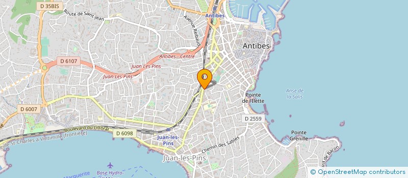localisation de l'entreprise GROUPE APRIC FRANCE à ANTIBES