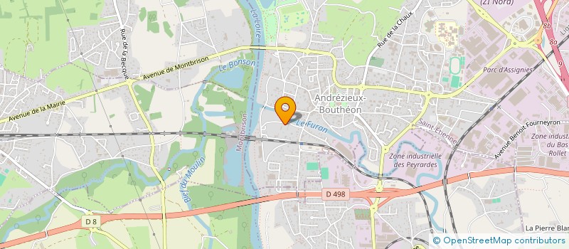 localisation de l'entreprise GROUPE APS à ANDREZIEUX-BOUTHEON