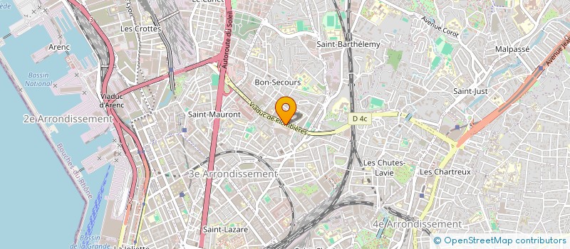 localisation de l'entreprise GROUPE ARCHE à MARSEILLE