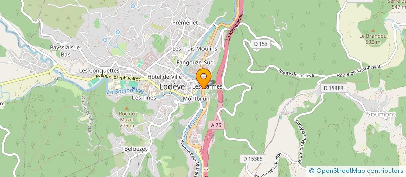 localisation de l'entreprise GROUPE ARCHEOLOGIQUE LODEVOIS à LODEVE