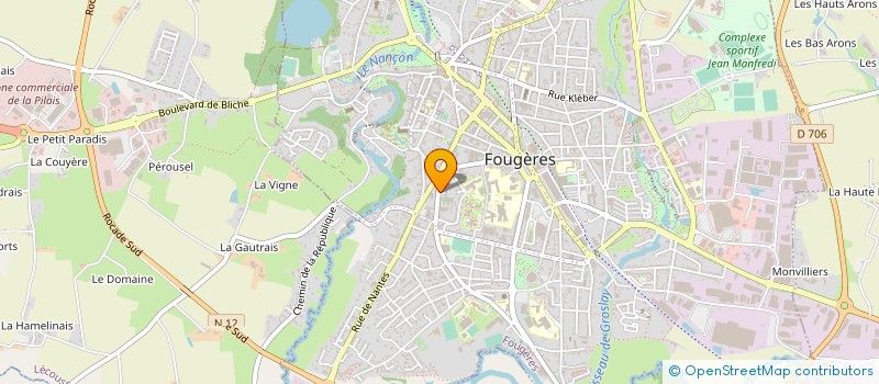 localisation de l'entreprise GROUPE ARHES.PF  FOUGERES