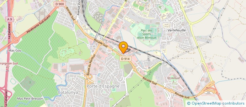 localisation de l'entreprise GROUPE ARIBAUD  PERPIGNAN