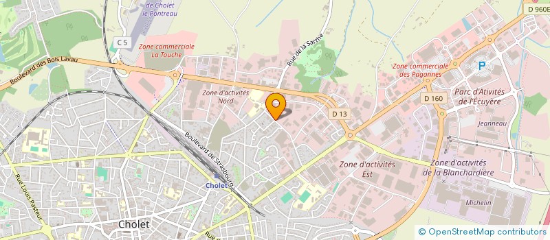 localisation de l'entreprise GROUPE ARMONI à CHOLET