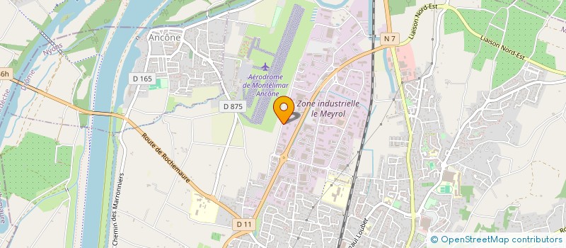 localisation de l'entreprise GROUPE ARNOLDI 26 à MONTELIMAR