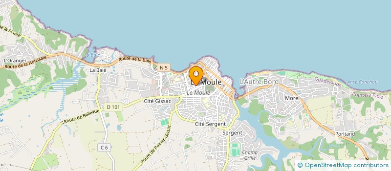 localisation de l'entreprise GROUPE AROBAZE à LE MOULE