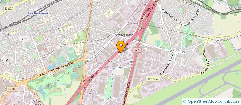 localisation de l'entreprise GROUPE ARTEMA à ANTONY