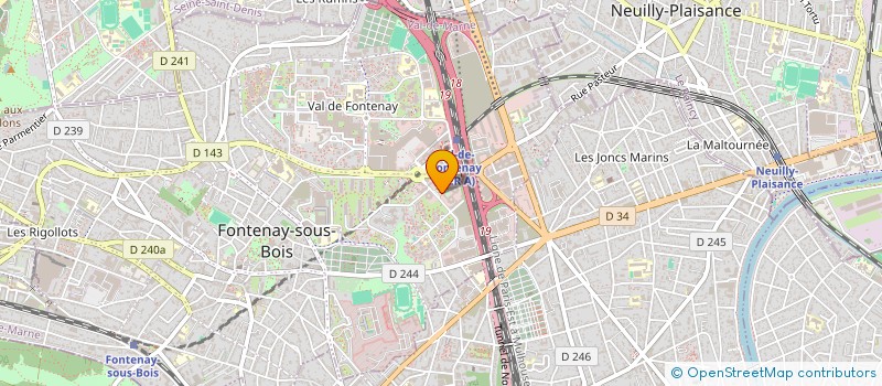 localisation de l'entreprise GROUPE ARTESIA à FONTENAY-SOUS-BOIS