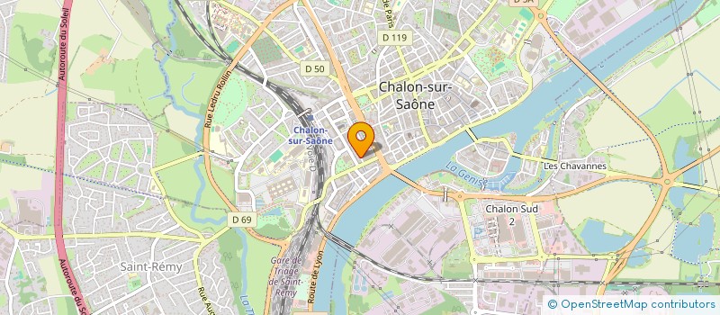 localisation de l'entreprise GROUPE ARTISTIQUE DE DANSE DE CHALON  CHALON-SUR-SAONE