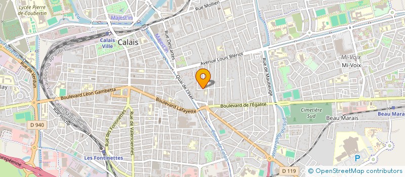 localisation de l'entreprise GROUPE ARTISTIQUE DU CALAISIS à CALAIS