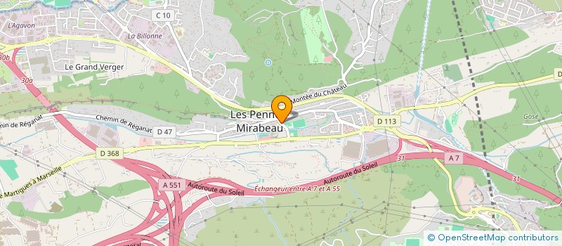 localisation de l'entreprise GROUPE ARTISTIQUE LA CLEF DES CHANTS à LES PENNES-MIRABEAU