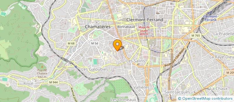 localisation de l'entreprise GROUPE ARTISTIQUE NORMALIEN à CHAMALIERES