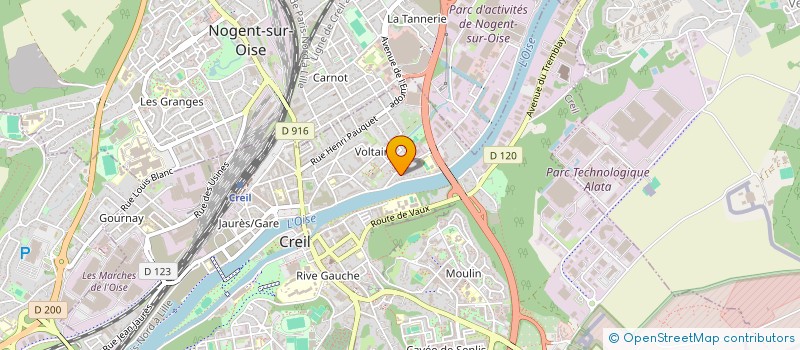 localisation de l'entreprise GROUPE ARTSCENE DIFFUSION à CREIL