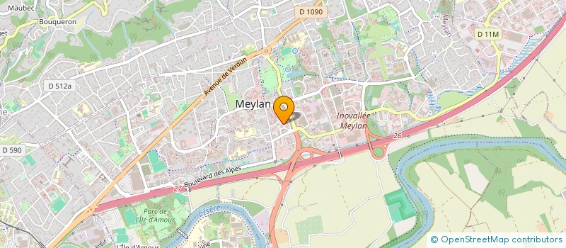 localisation de l'entreprise GROUPE ASSISTANCE LOGICIEL à MEYLAN