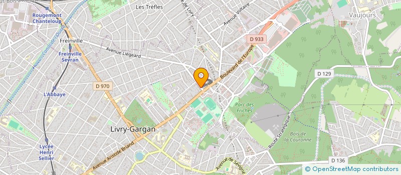 localisation de l'entreprise GROUPE ASSOCIATIF KER KREOLE (KER KREOL)  LIVRY-GARGAN