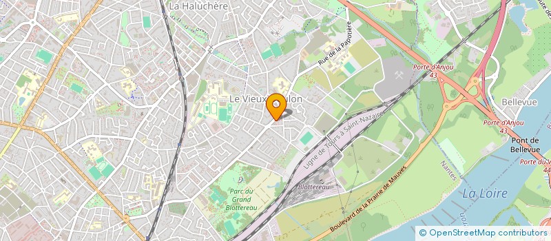 localisation de l'entreprise GROUPE ASSOCIATIF MUSICAL DE DOULON à NANTES