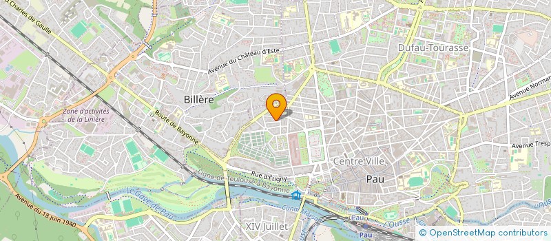 localisation de l'entreprise GROUPE ASSOCIATIF POUR L'INTERET DES ANIMAUX à PAU