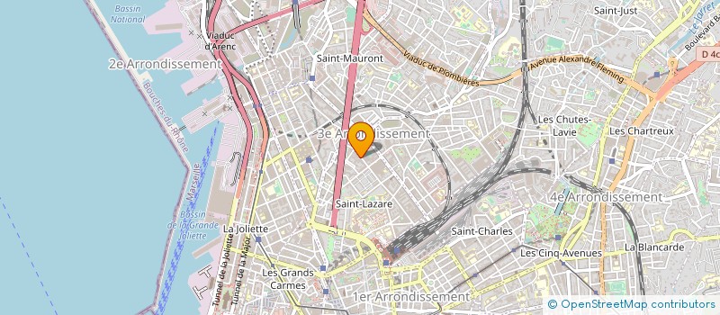 localisation de l'entreprise GROUPE ASSU CRIMEE  MARSEILLE