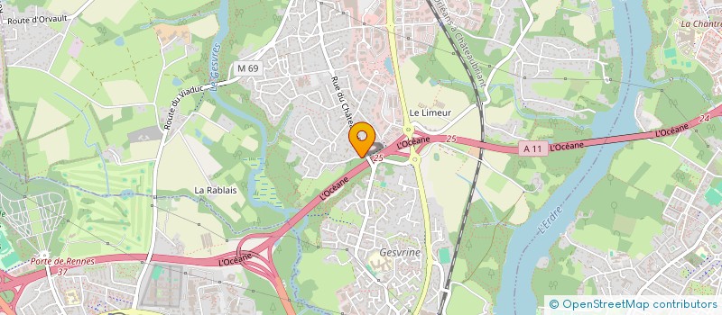 localisation de l'entreprise GROUPE ASSURANCES ET RETRAITE DE L'OUEST  LA CHAPELLE-SUR-ERDRE