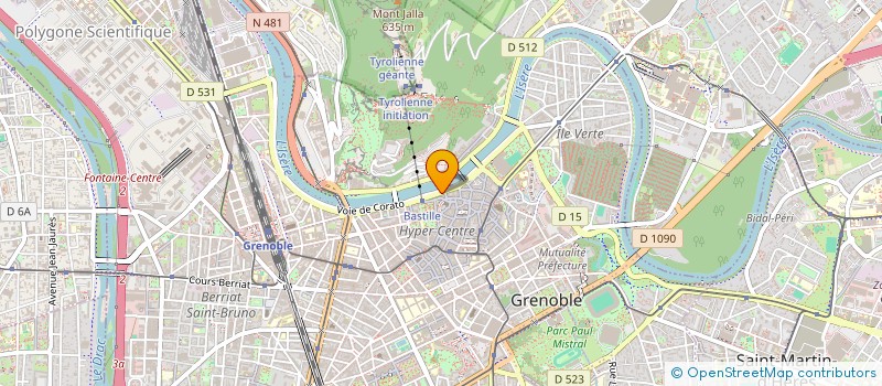 localisation de l'entreprise GROUPE ATELIER THEATRE  GRENOBLE