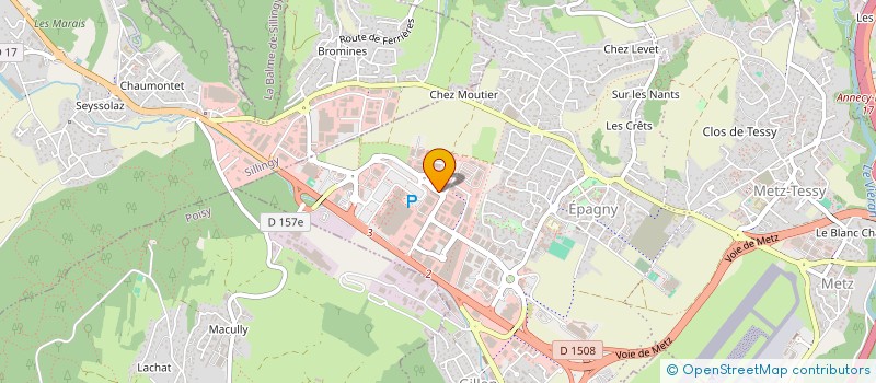 localisation de l'entreprise GROUPE ATHIS à EPAGNY METZ-TESSY