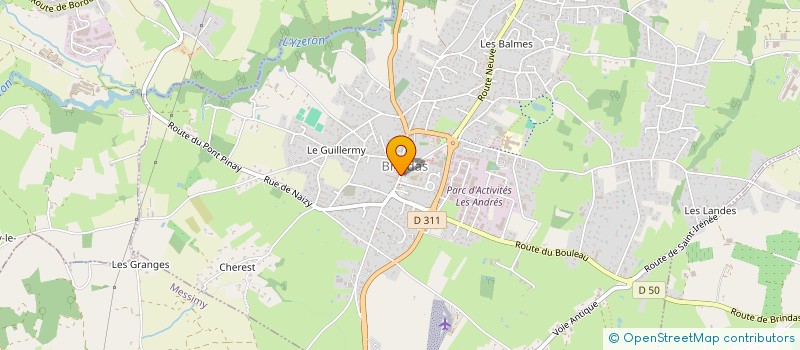 localisation de l'entreprise GROUPE ATRIA IMMOBILIER BRINDAS  BRINDAS