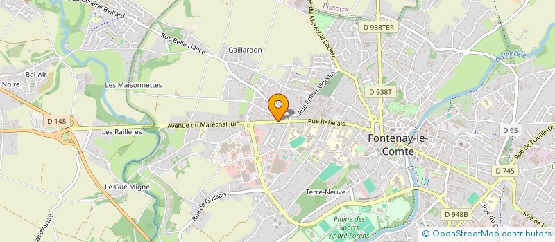 localisation de l'entreprise GROUPE ATSV LOGISTIQUE à FONTENAY-LE-COMTE