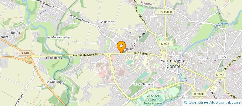 localisation de l'entreprise GROUPE ATSV TAXIS ET TRANSPORTS à FONTENAY-LE-COMTE