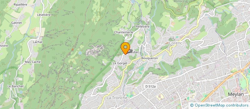 localisation de l'entreprise GROUPE AUDE  LA TRONCHE