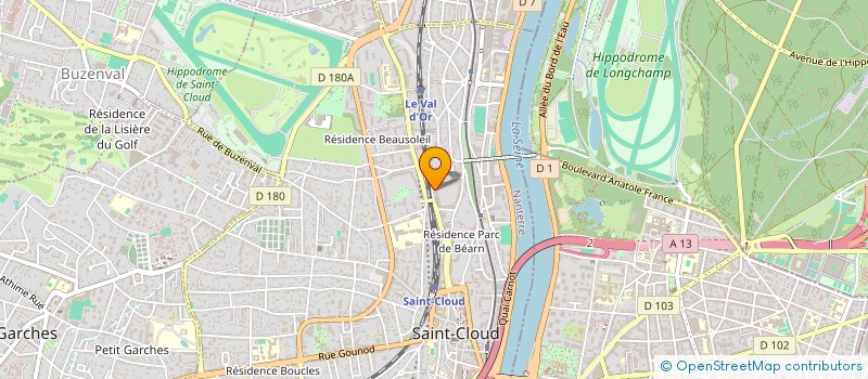 localisation de l'entreprise GROUPE AUDHOUI PROMOTION à SAINT-CLOUD