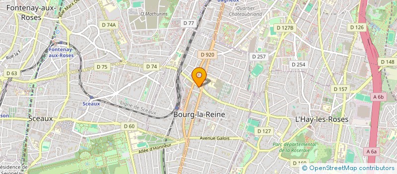 localisation de l'entreprise GROUPE AUDIOVISUEL CINEMA à BOURG LA REINE