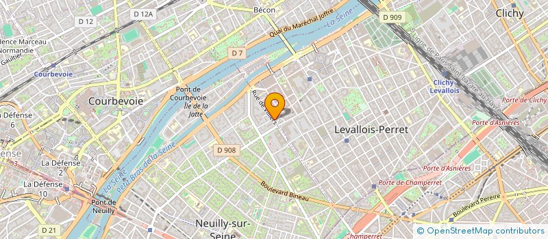 localisation de l'entreprise GROUPE AUDIOVISUEL DE TELEVISION à LEVALLOIS-PERRET