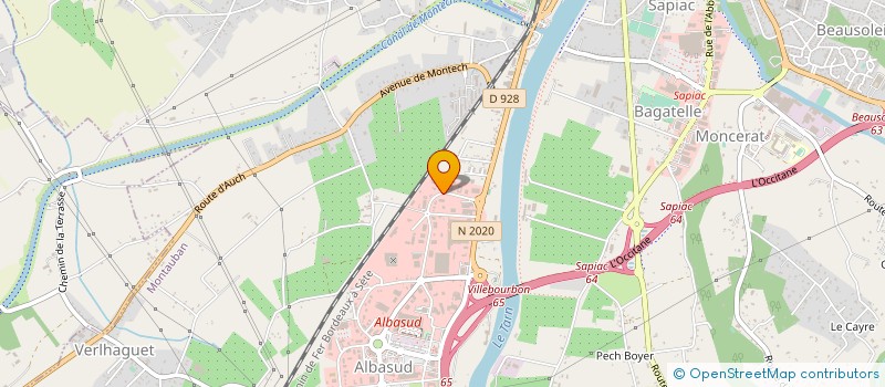 localisation de l'entreprise GROUPE AUTOMOBILE TISSERAND  TOULOUSE