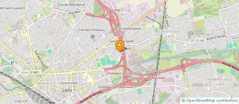 localisation de l'entreprise GROUPE AUTONORD 62 à LOISON-SOUS-LENS