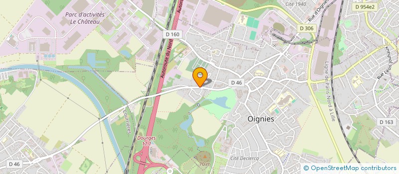 localisation de l'entreprise GROUPE AVENIR SECURITE PRIVEE FRANCE  OIGNIES