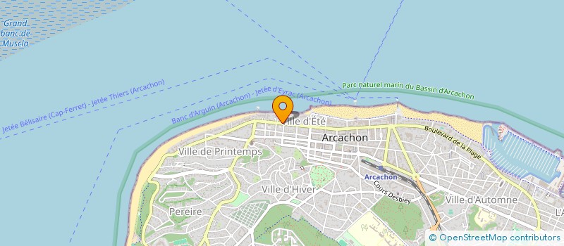 localisation de l'entreprise GROUPE AVENUE à ARCACHON